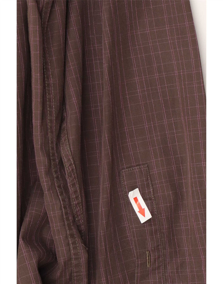 Paul Smith Mens Shirt Medium Brown Check