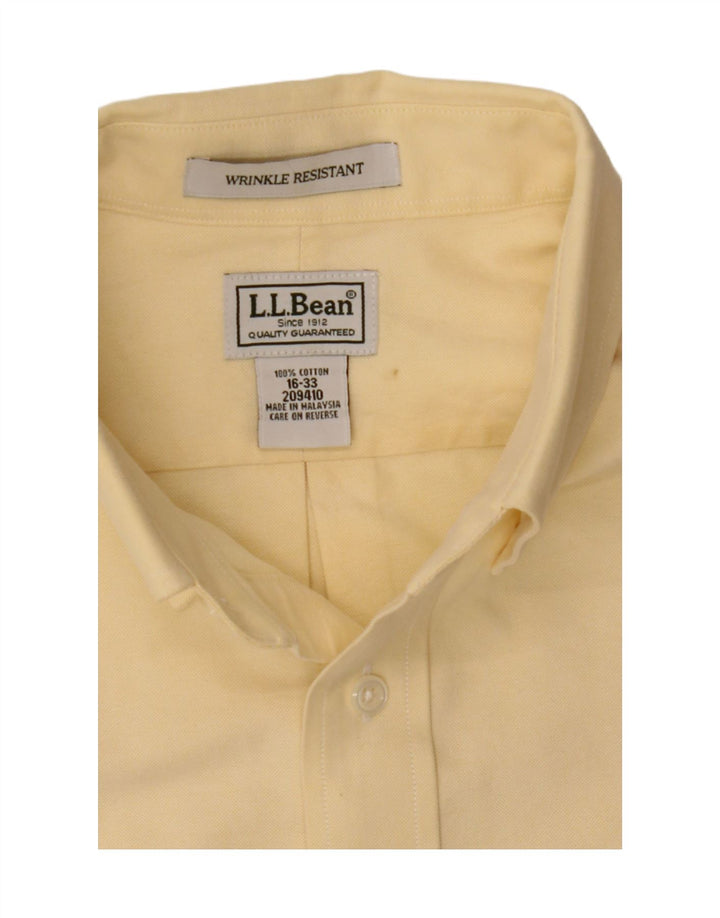 L.L.BEAN Mens Shirt Size 16 Large Yellow Cotton Vintage L.L.Bean and Second-Hand L.L.Bean from Messina Hembry 