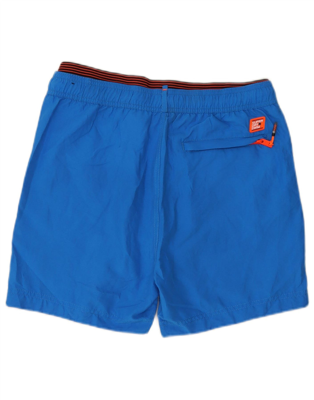 SUPERDRY Mens Graphic Swimming Shorts Medium  Blue Polyester