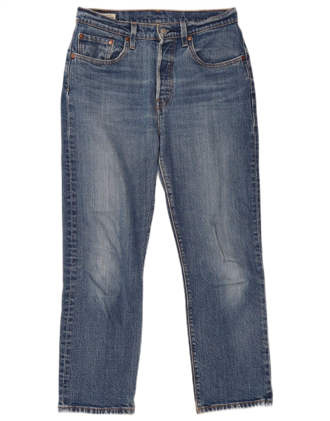 Levi's Womens Straight Jeans W27 L26 Blue Cotton