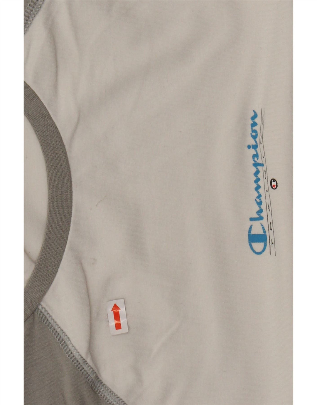 CHAMPION Womens T-Shirt Top UK 14 Large White Colourblock