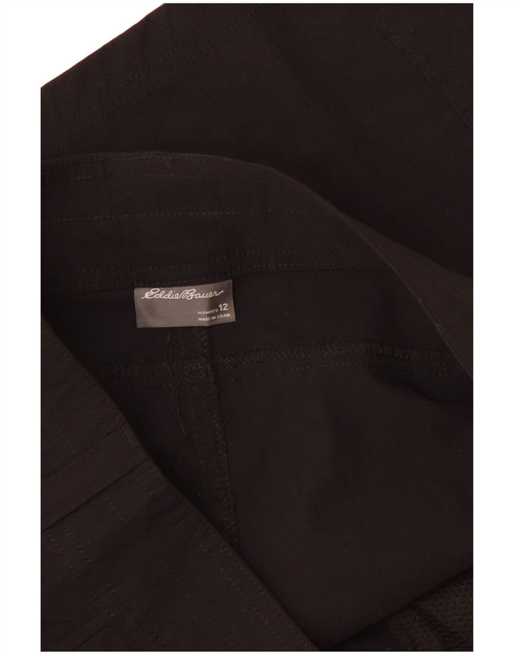 EDDIE BAUER Womens Cargo Shorts US 12 Large W34  Black