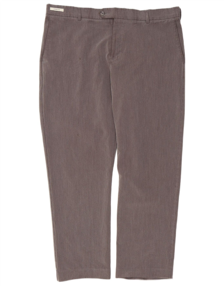 Farah Mens Classic Fit Suit Trousers W38 L29 Grey Polyester