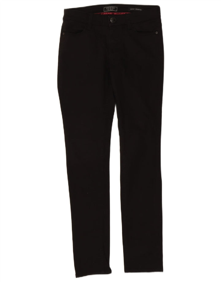 Guess Womens Cigarette Slim Jeans W27 L30 Black Cotton