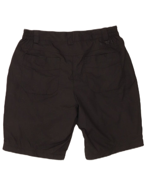 Mountain Warehouse Womens Chino Shorts UK 10 Small W28 Black Polyester