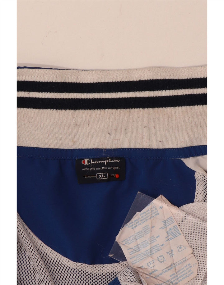 Champion Mens Tracksuit Top Jacket XL Blue Colourblock Polyester