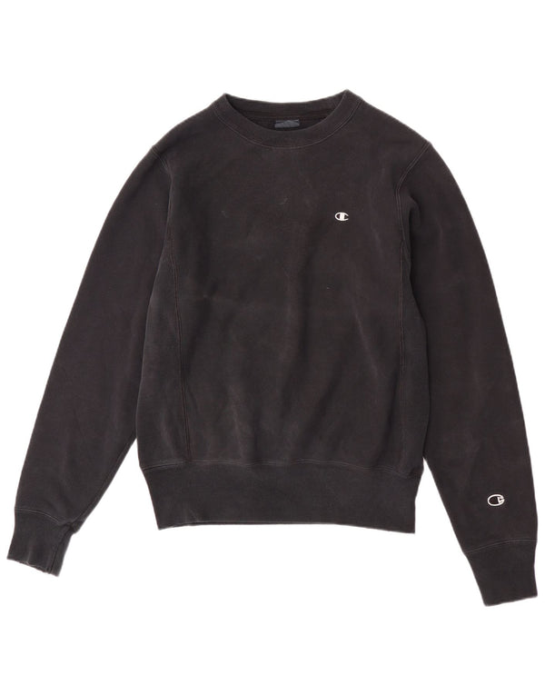 Champion Mens Sweatshirt Jumper XS Black Cotton