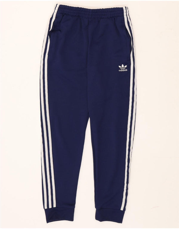 Adidas Mens Tracksuit Trousers Joggers Small  Navy Blue Polyester