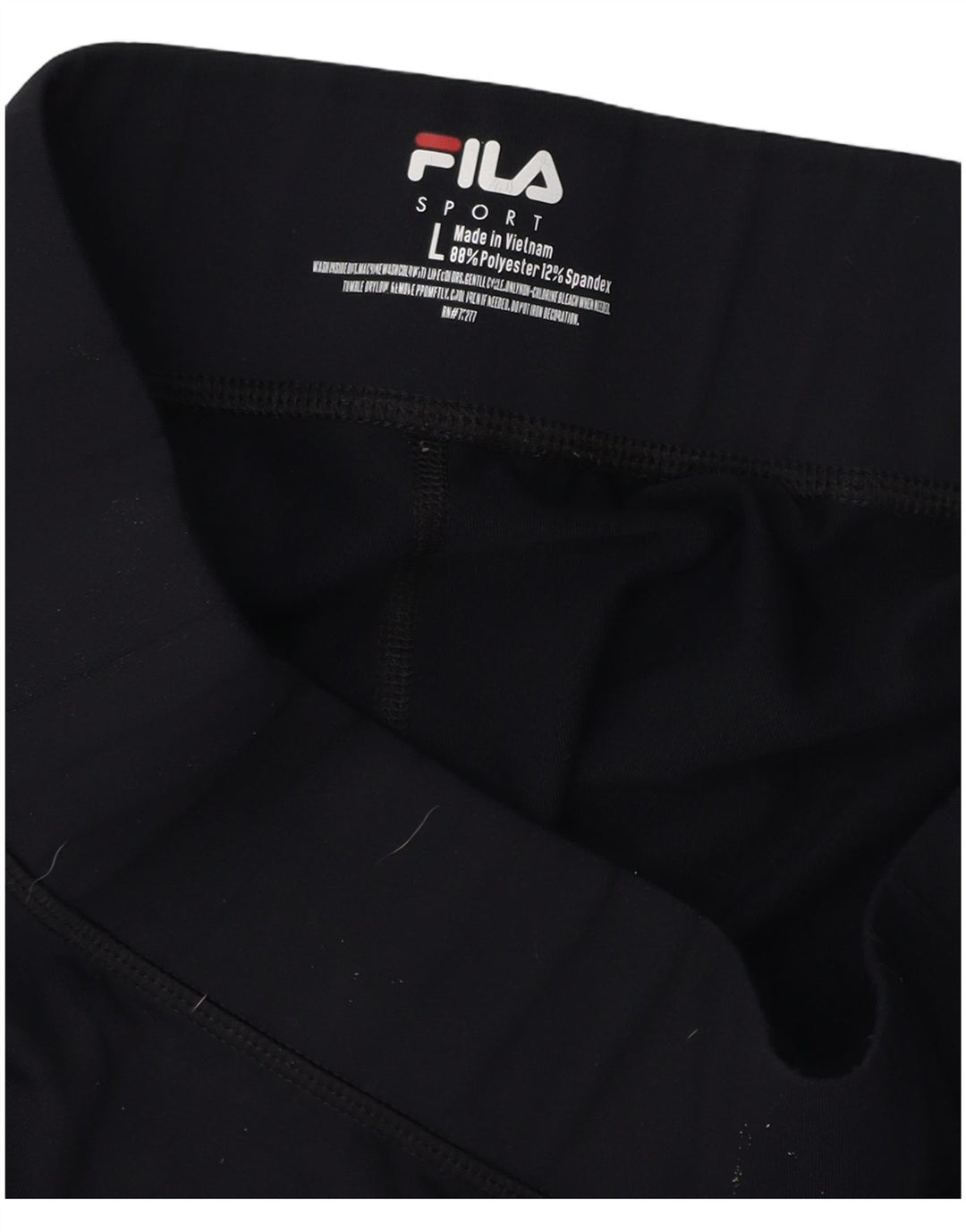 FILA Womens Sport Shorts UK 14 Large  Navy Blue Polyester