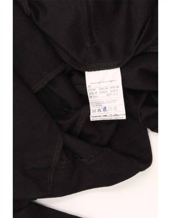 BENETTON Womens 1 Button Blazer Jacket UK 8 Small  Black Polyester Vintage Benetton and Second-Hand Benetton from Messina Hembry 