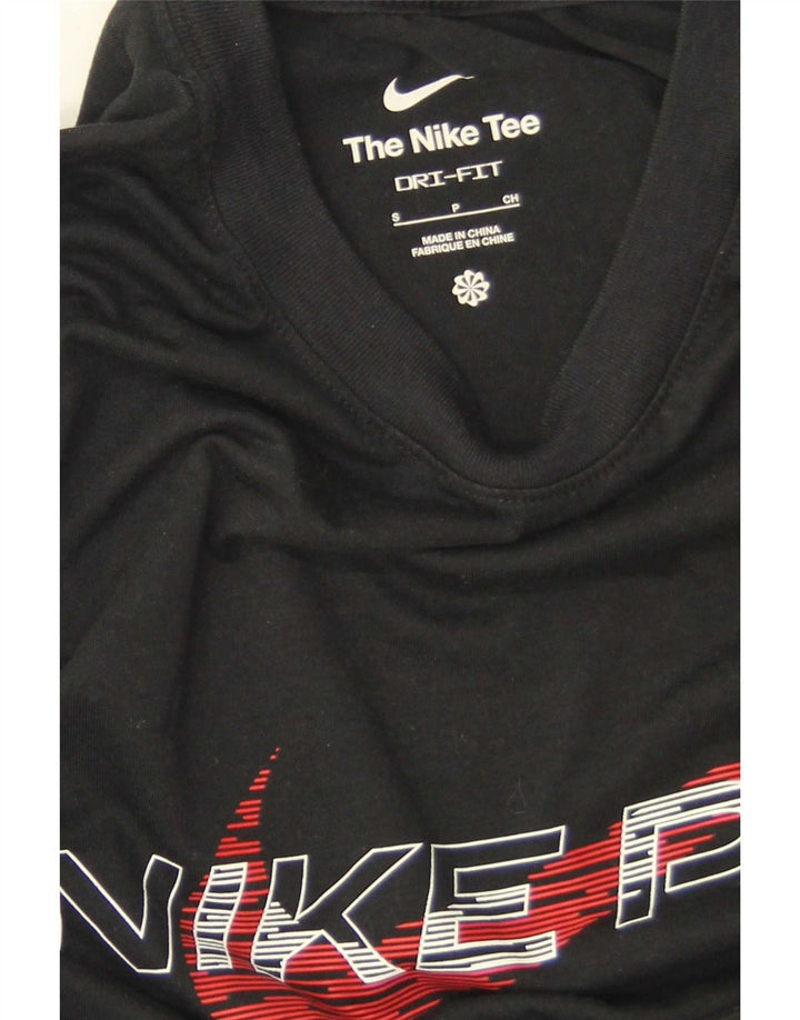 Nike Mens Dri Fit Graphic T-Shirt Top Small Black