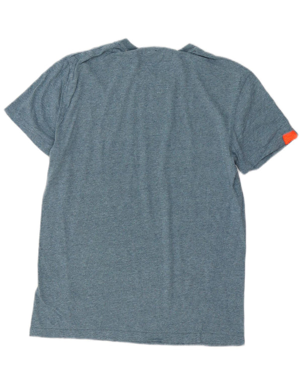 SUPERDRY Mens T-Shirt Top Small Blue Cotton