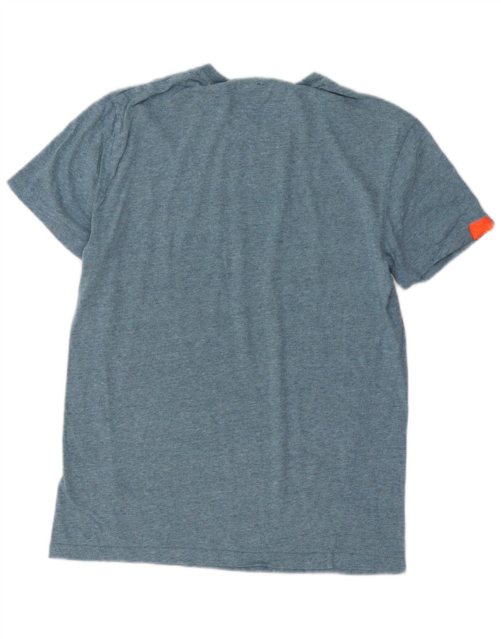 SUPERDRY Mens T-Shirt Top Small Blue Cotton