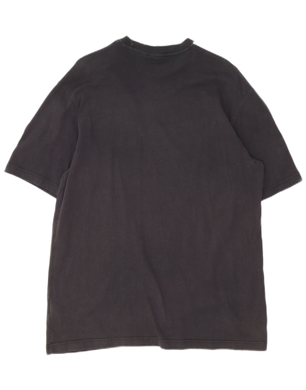 Adidas Mens Graphic T-Shirt Top Medium Black Cotton