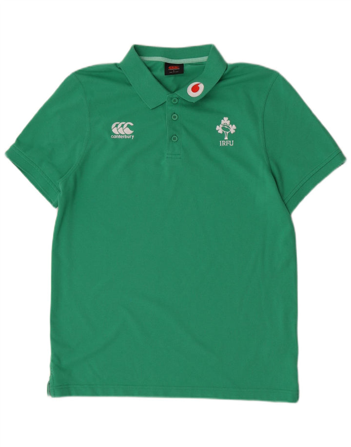 Canterbury Mens IRFU Polo Shirt Large Green Polyester