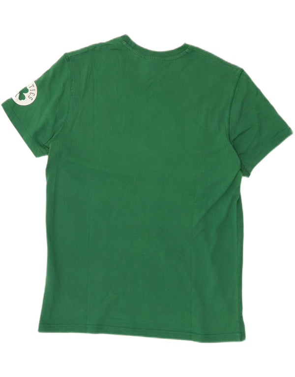 Adidas Mens Boston Celtics Graphic T-Shirt Top XL Green Cotton