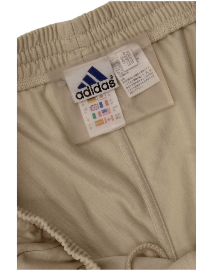 Adidas Mens Tracksuit Trousers Medium  Beige Polyester