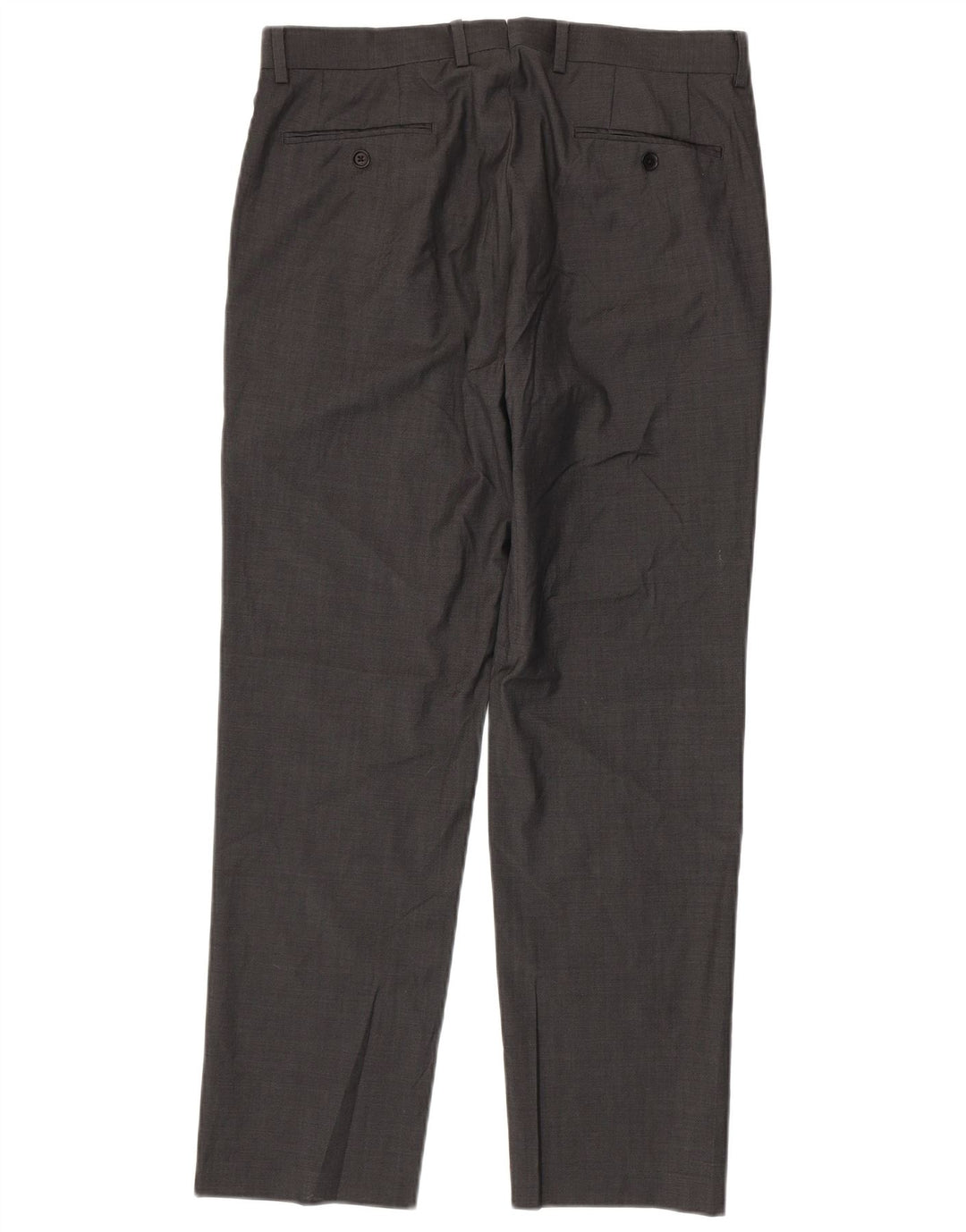 DKNY Mens Straight Suit Trousers W34 L30 Grey