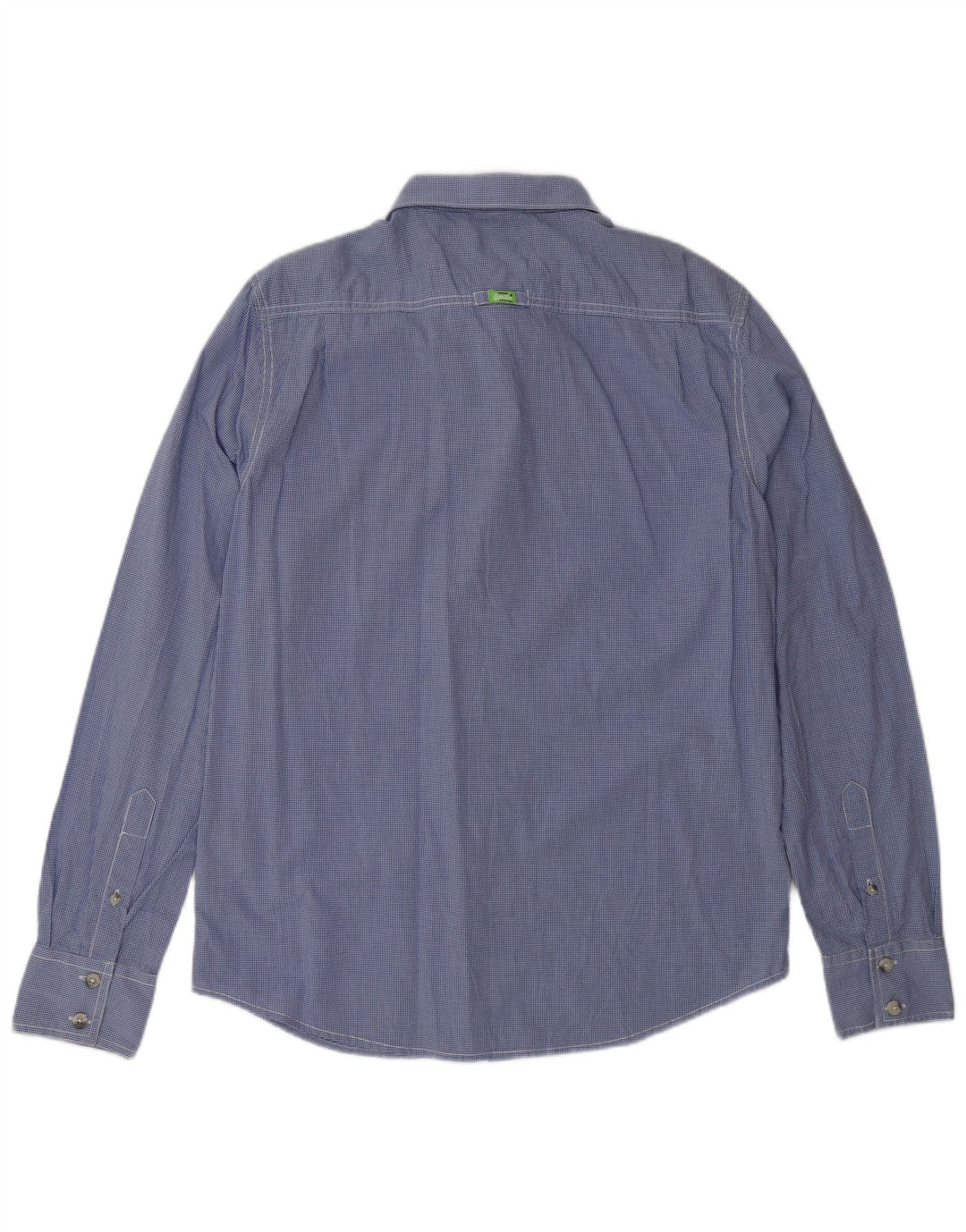 SUPERDRY Mens Shirt XL Blue Gingham Cotton
