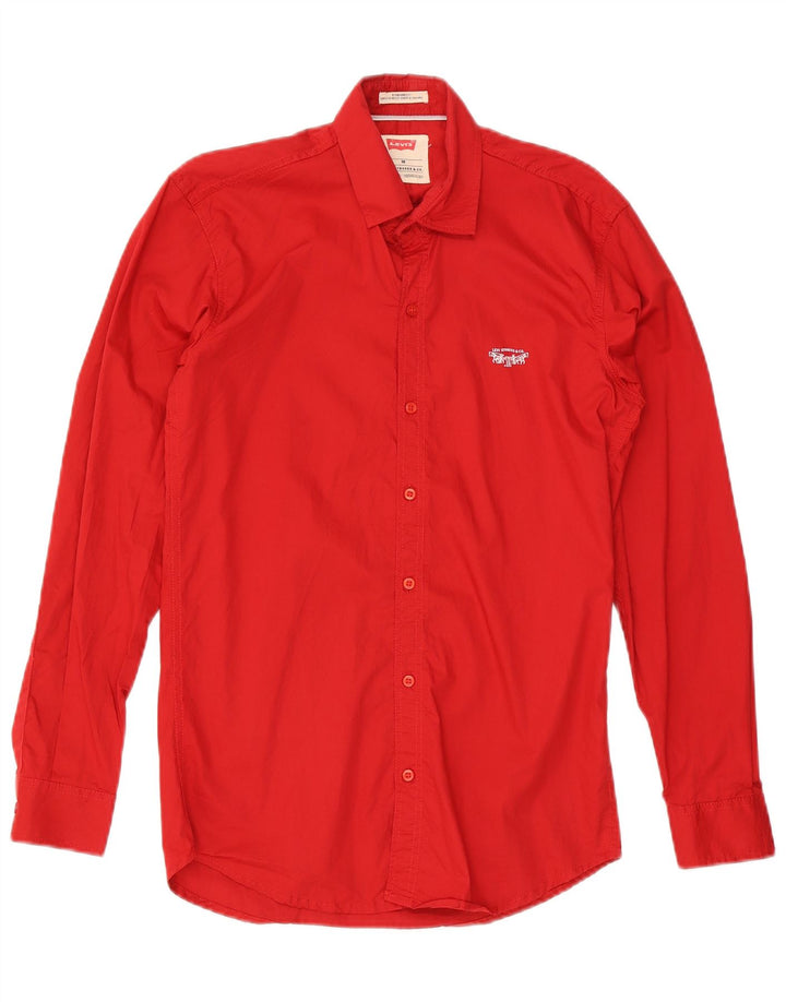 Levi's Mens Standard Fit Shirt Medium Red Cotton