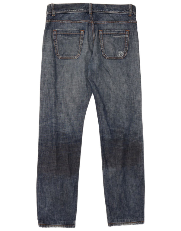 Prada Mens Straight Jeans W33 L30 Blue Cotton