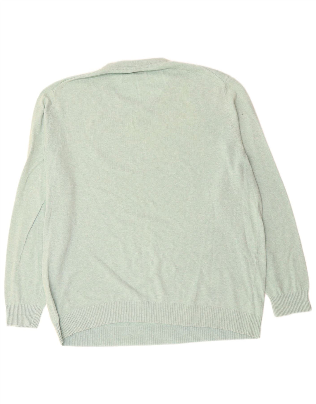 LYLE & SCOTT Mens Crew Neck Jumper Sweater 2XL Green Cotton