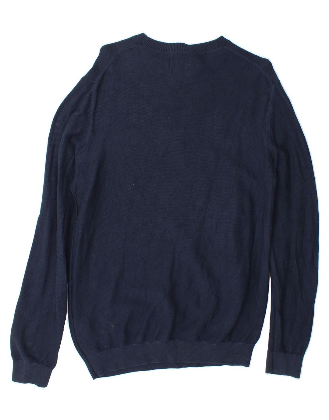 MUSTANG Mens Crew Neck Jumper Sweater Medium Navy Blue Cotton Vintage Mustang and Second-Hand Mustang from Messina Hembry 