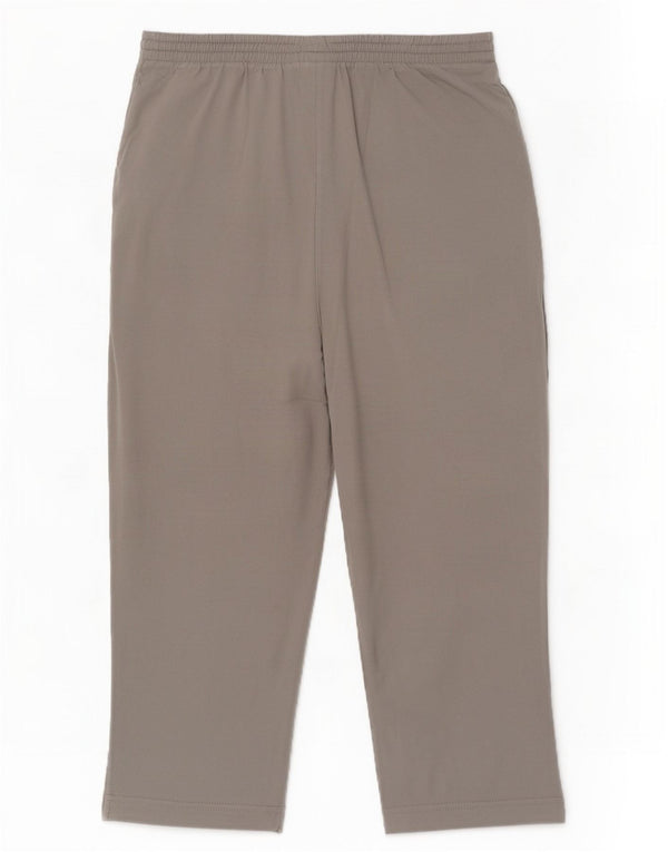 Champion Womens Capri Tracksuit Trousers UK 12 Medium Grey Cotton