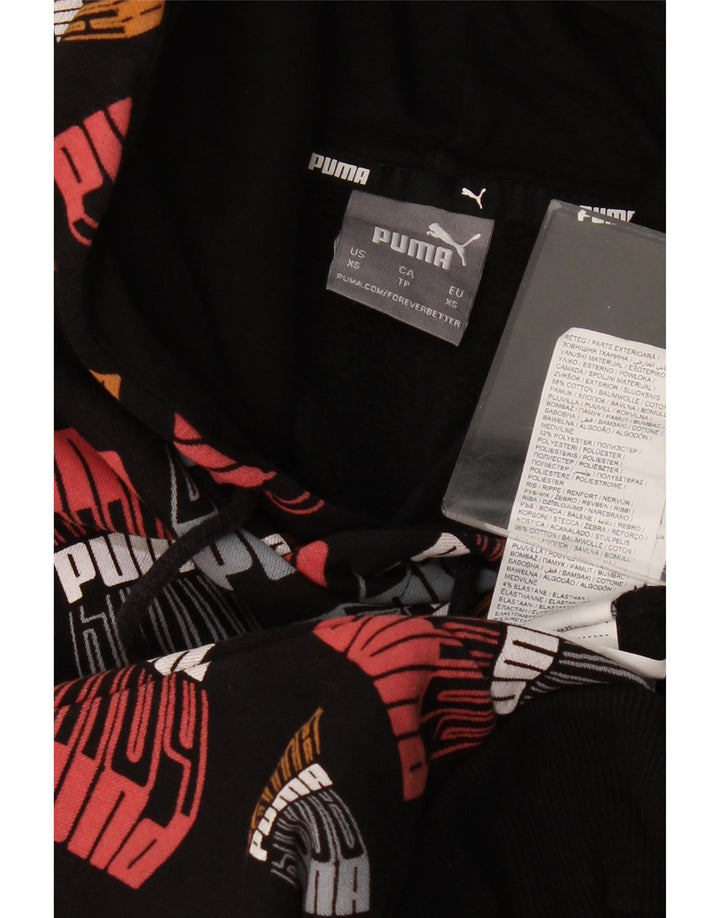 PUMA Mens Graphic Hoodie Jumper XS Multicoloured Cotton