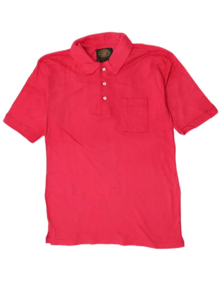 Hamilton Mens Polo Shirt Large Pink Cotton