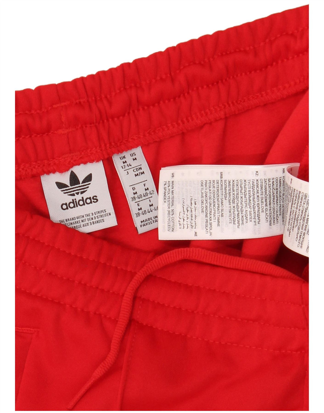ADIDAS Womens Tracksuit Trousers UK 12/14 Medium Red Polyester