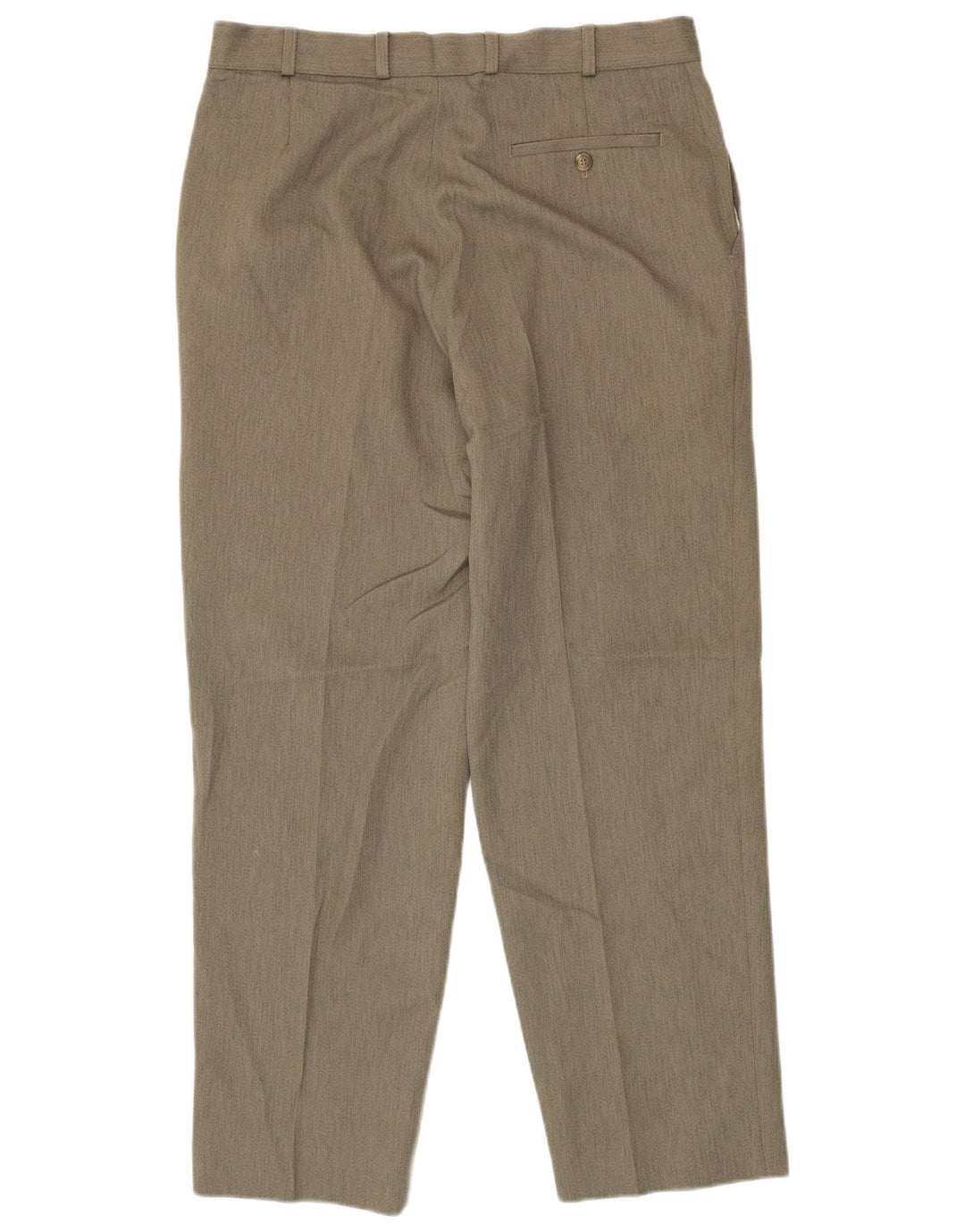 Marks & Spencer Mens Straight Chino Trousers W36 L31 Grey Polyester