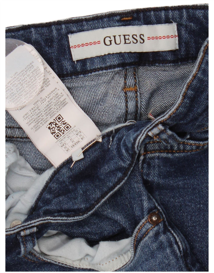 GUESS Womens Miami Skinny Jeans W34 L31 Blue Cotton
