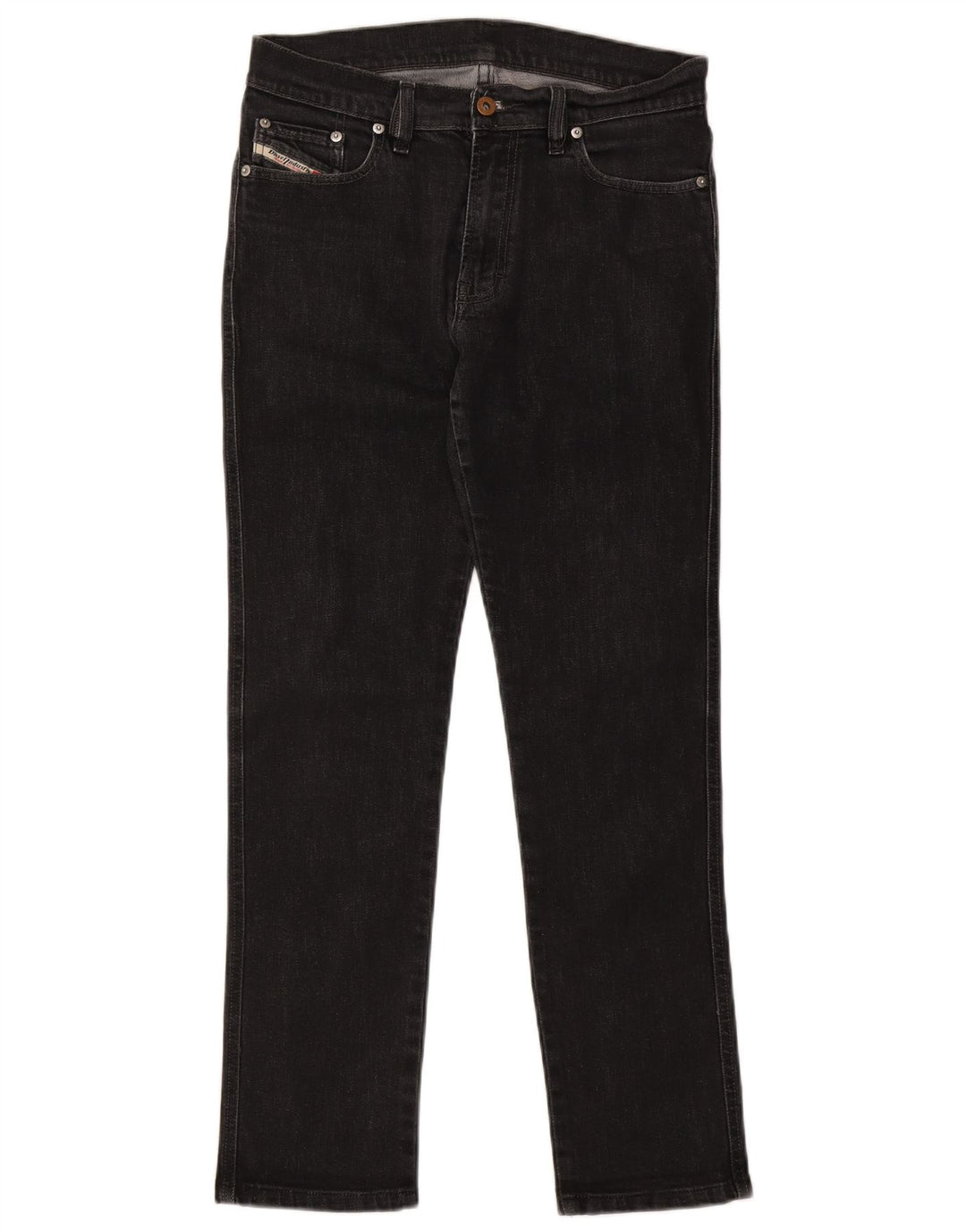 DIESEL Mens Slim Jeans W30 L29 Black Cotton