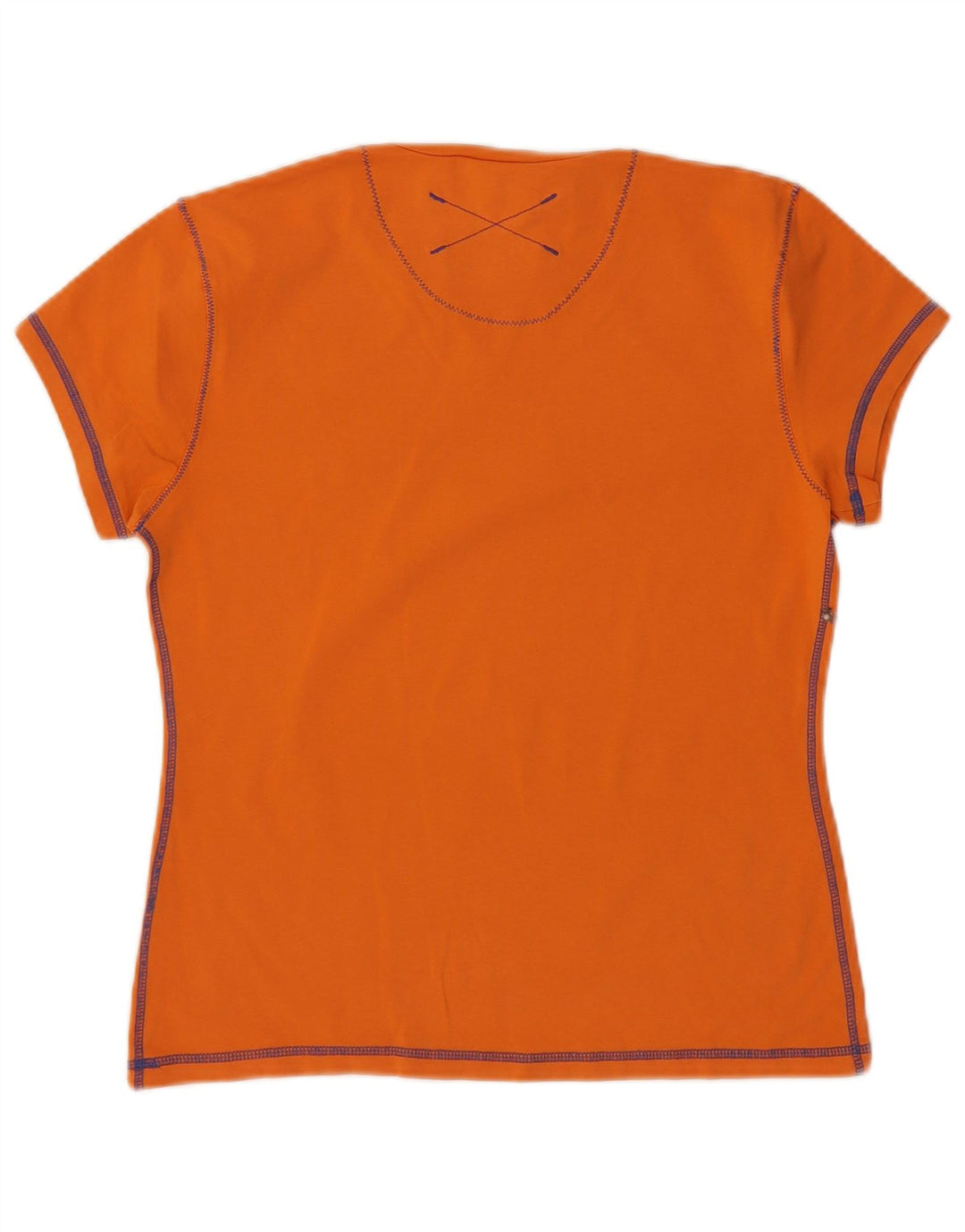 SERGIO TACCHINI Womens T-Shirt Top UK 18 XL Orange Cotton
