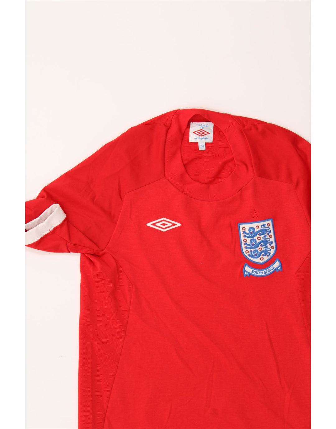 UMBRO Boys T-Shirt Top 14-15 Years Red Polyester Vintage Umbro and Second-Hand Umbro from Messina Hembry 