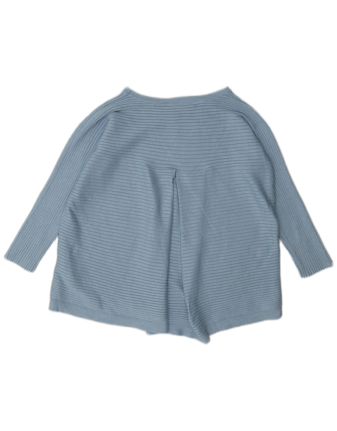 Phase Eight Womens Regular Top 3/4 Sleeve UK 14 Large Blue Striped Viscose
