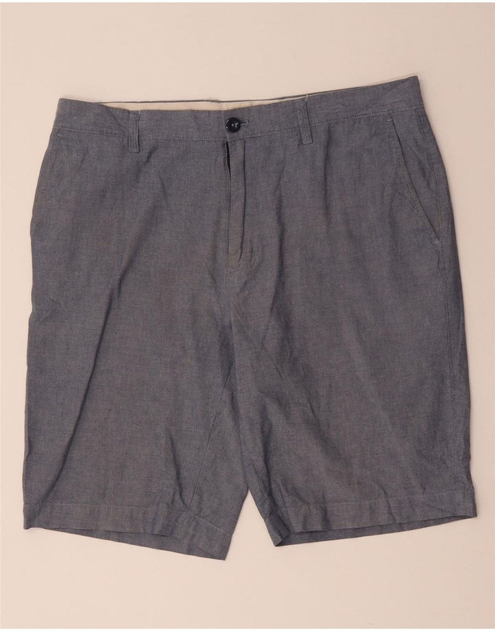 J. CREW Mens Chino Shorts W33 Medium Blue Cotton