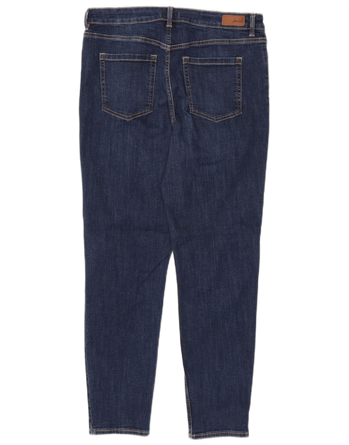 JOULES Womens Skinny Jeans UK 14 Large W32 L28  Navy Blue Cotton
