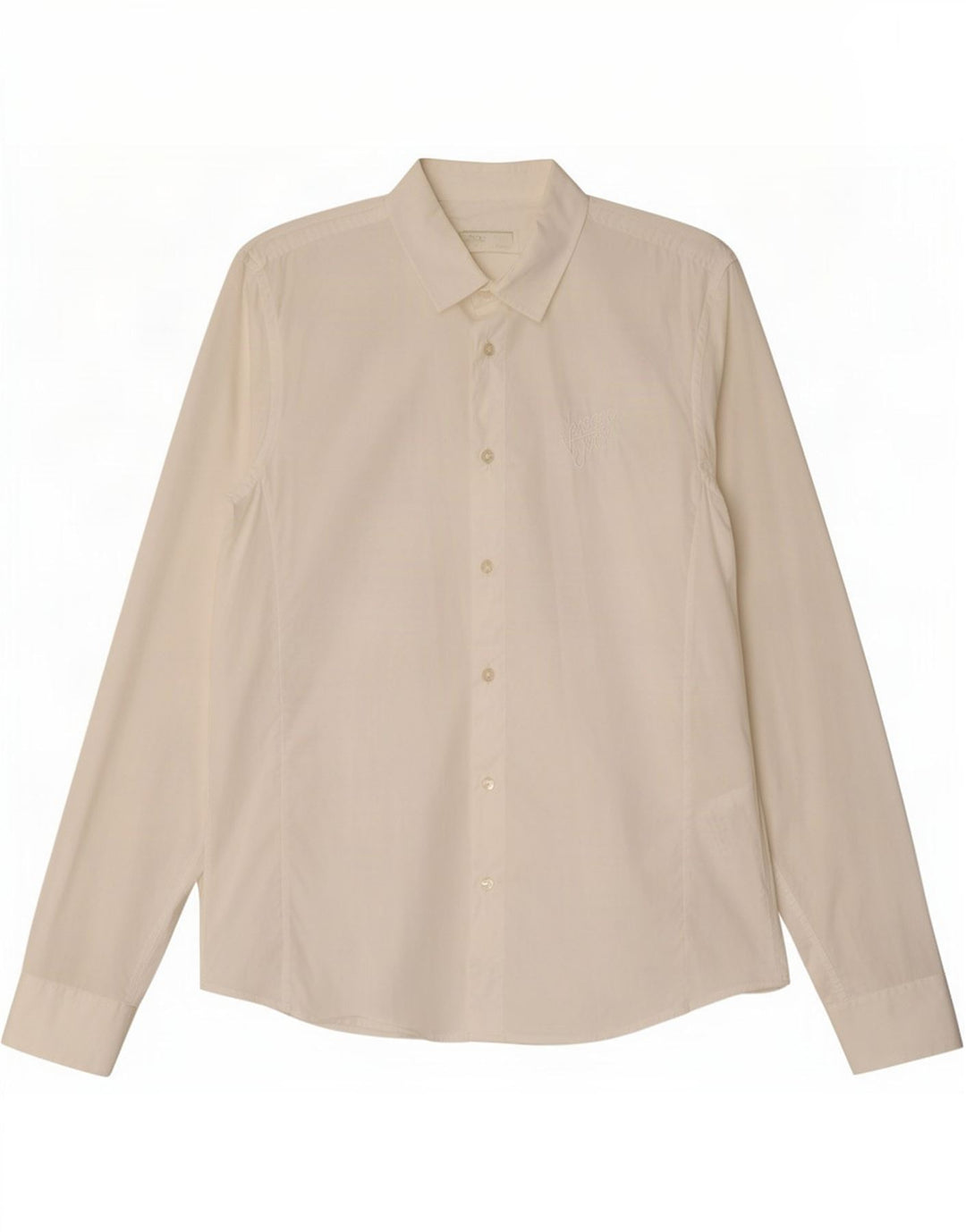 Versace Mens Shirt IT 50 Medium White Cotton