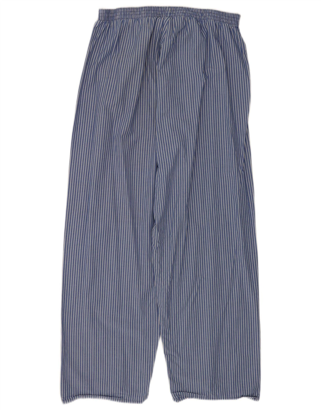 Marks & Spencer Mens Casual Trousers Medium W33 L26 Blue Pinstripe