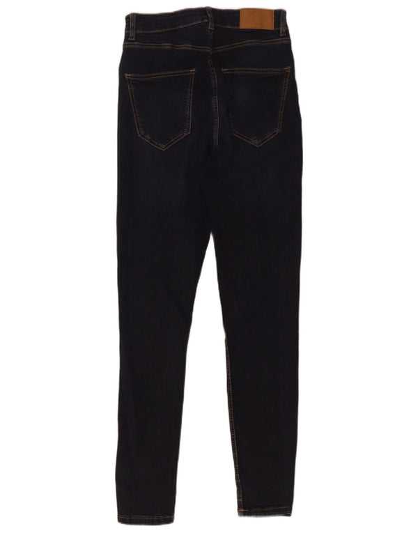 Zara Womens Skinny Jeans EU 38 Small W28 L28 Navy Blue Cotton