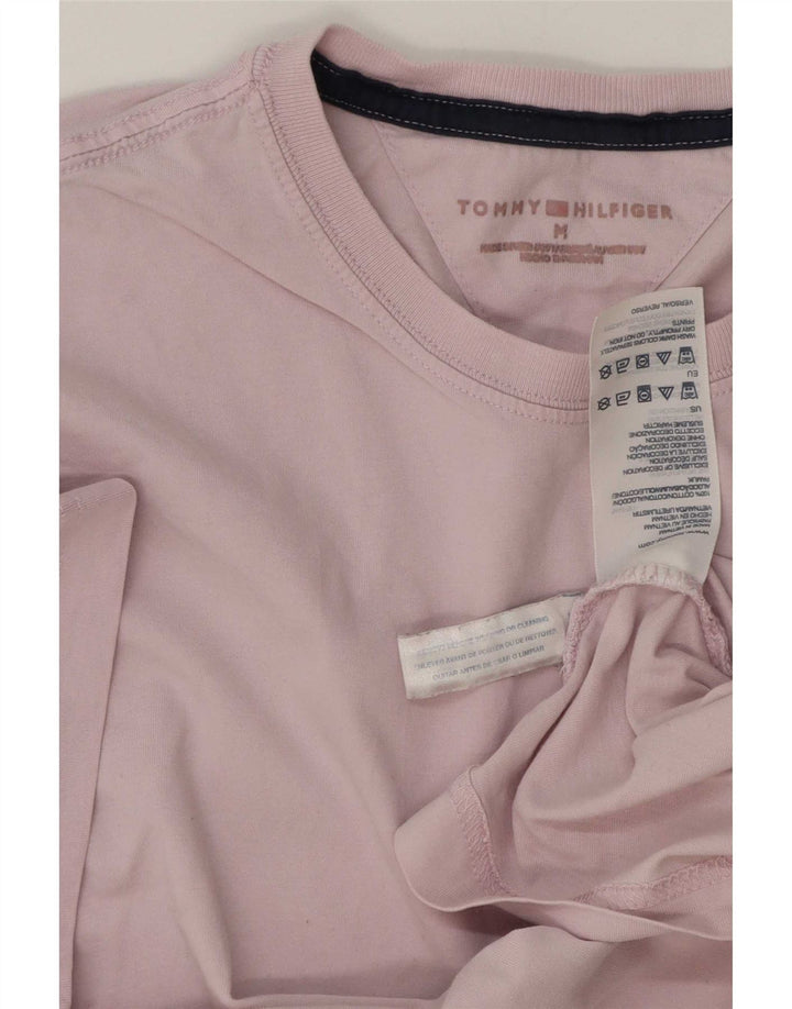Tommy Hilfiger Mens T-Shirt Top Medium Pink Cotton