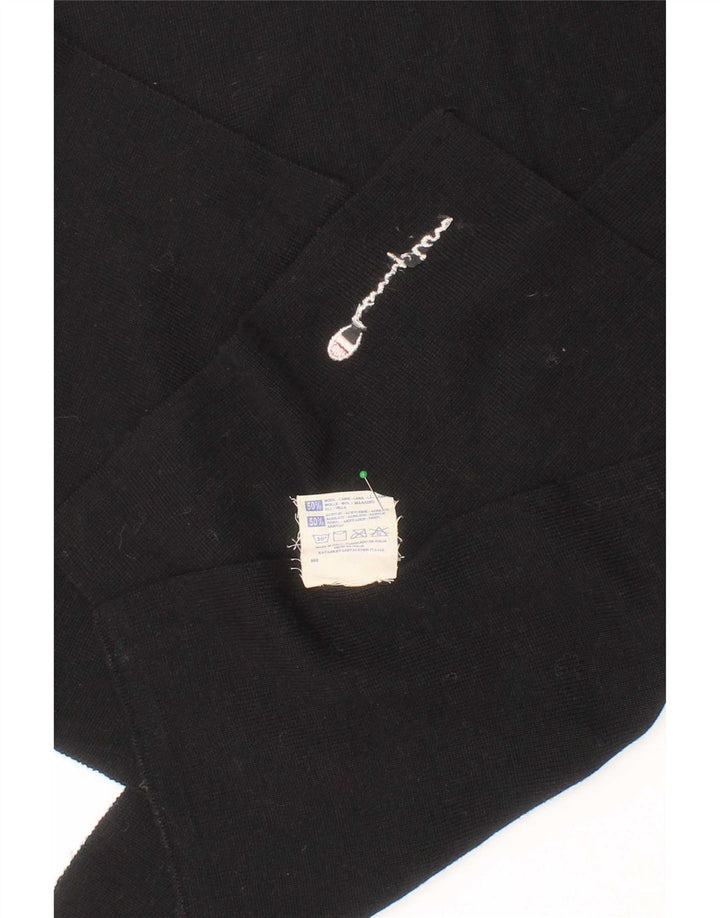 Champion Mens Rectangle Scarf One Size Black Wool