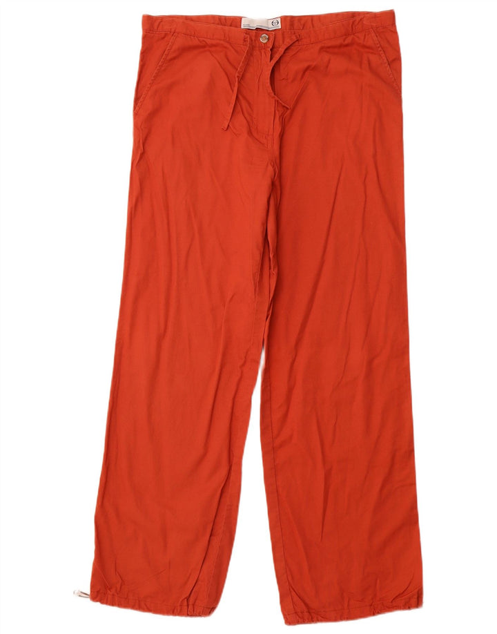 SERGIO TACCHINI Womens Casual Trousers IT 44 Medium W32 L29 Orange
