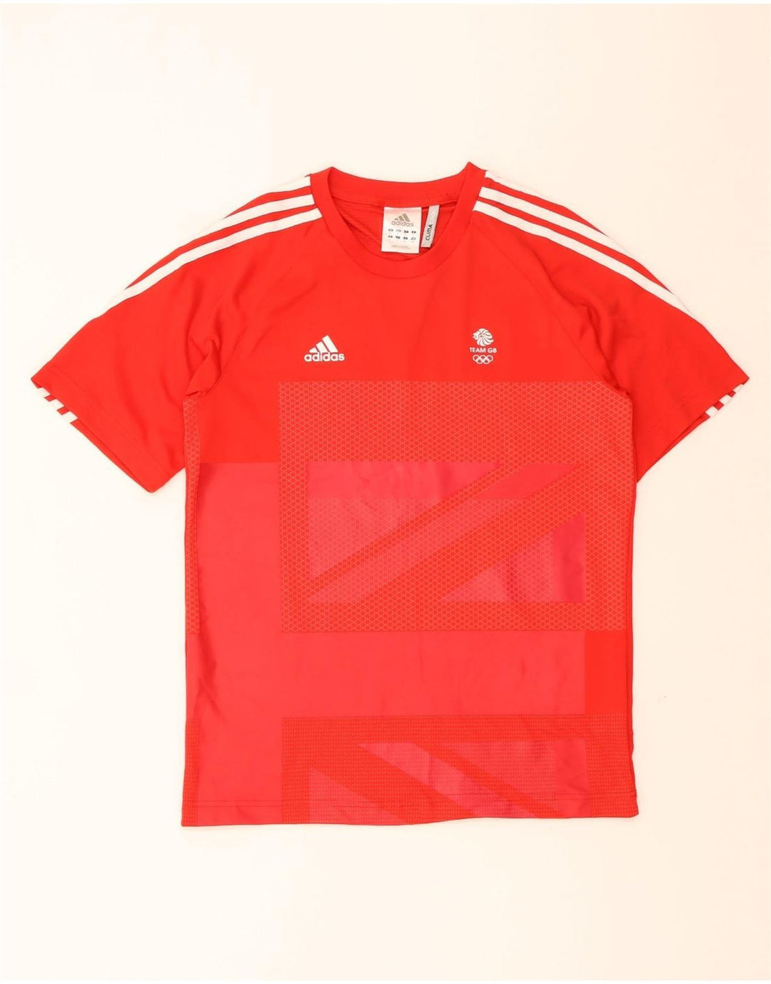 ADIDAS Mens Team GB Graphic T-Shirt Top Small Red Polyester