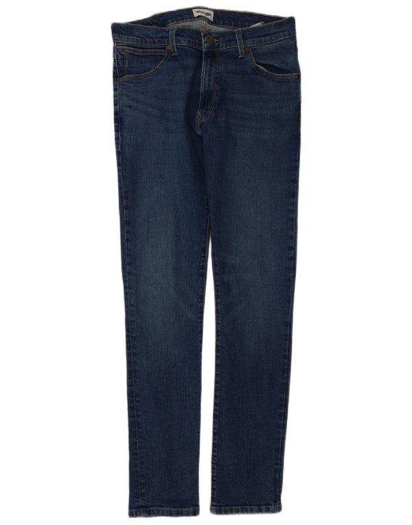 Wrangler Mens Larston Slim Jeans W32 L34 Blue Cotton