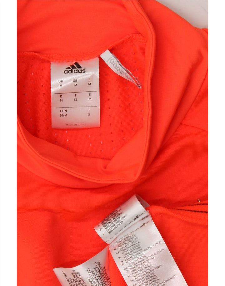 ADIDAS Mens FC Bayern Munchen Top Long Sleeve Medium Orange Polyester