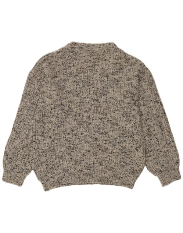 C&A Mens New Fast V-Neck Jumper Sweater Medium Grey Flecked Acrylic