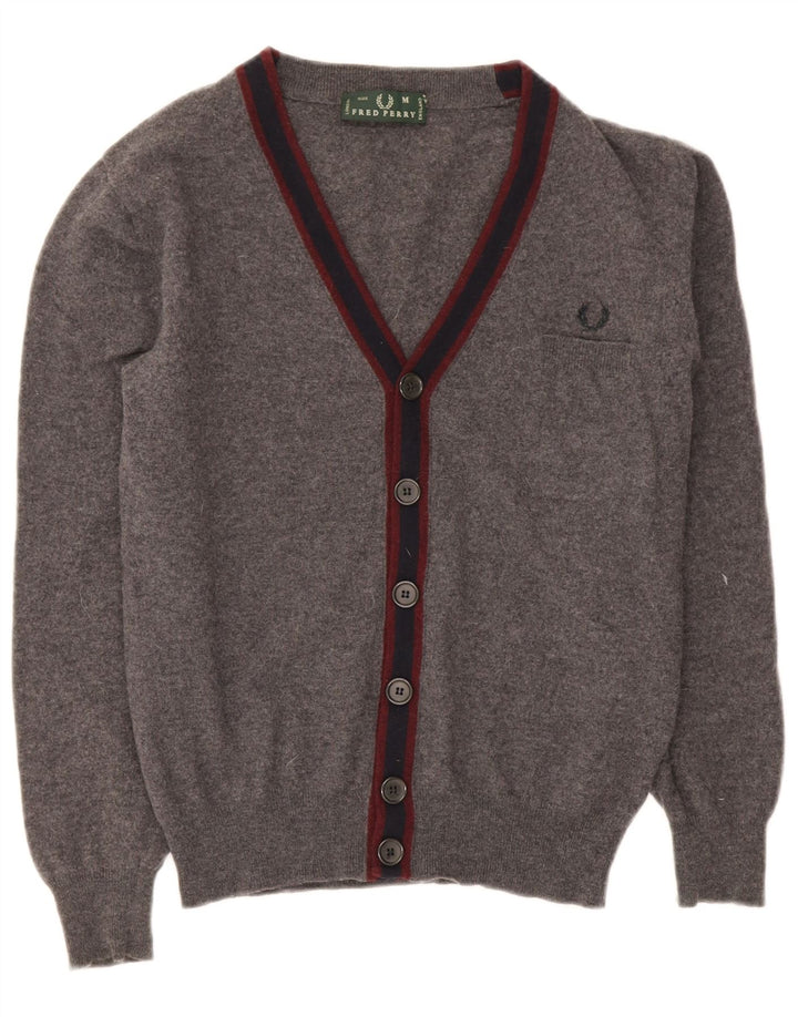 Fred Perry Mens Medium Grey Wool